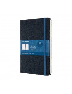 Blend Ruled Notebook Large Blue (fabric Cover)