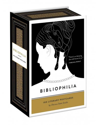 Bibliophilia - Literary Postcard