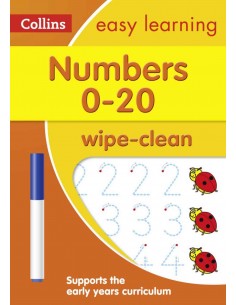 Easy Learning Wipe Clean Numbers 0-20