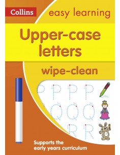 Easy Learning Wipe Clean Upper Case Letters