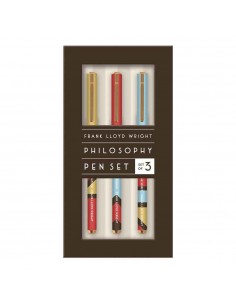 Frank Lloyd Wright Philosophy Pen Set (set Of 3)