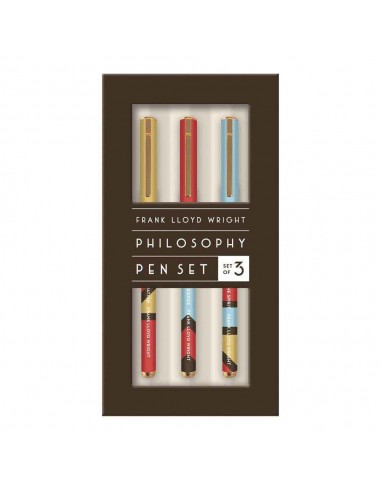 Frank Lloyd Wright Philosophy Pen Set (set Of 3)