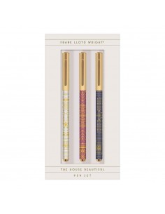 Frank Lloyd Wright The House Beautiful Pen Set (set Of 3)