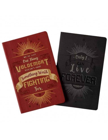 Harry Potter & Voldermort Notebooks (set Of 2)