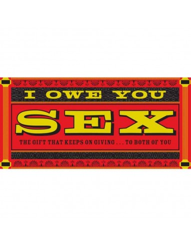 I Owe You Sex Card