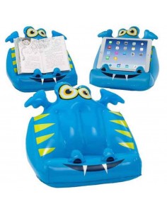 The Book Monster Air Inflatable Book & Tablet Holder - Darlie Blue