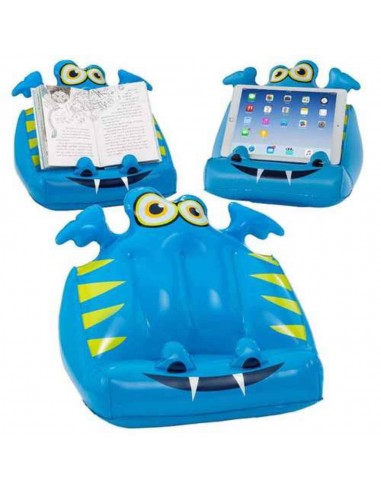 The Book Monster Air Inflatable Book & Tablet Holder - Darlie Blue