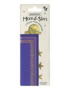 Bookminders Moon And Stars 4 Brass Page Markers