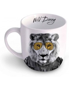 Wild Dining Lion Mug