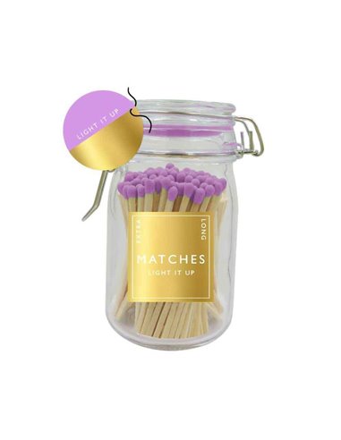 Matches Small Clip - Gold Label Purple