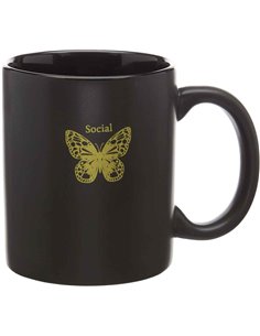 Black Mug - Social Butterfly