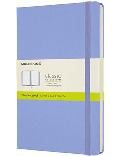 Classic Plain Notebook Large Hydragea Blue (hard Cover)