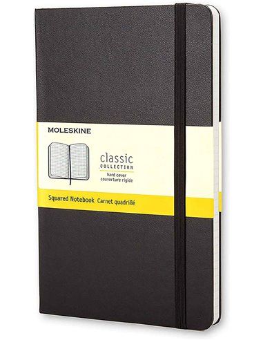 Classic Squared Notebook Large Black (hard Cover)