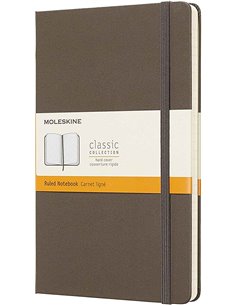 Classic Ruled Notebook Large Earth Brown(hard Cover)