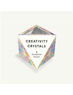 Creativity Crystals - 5 Translucent Erasers