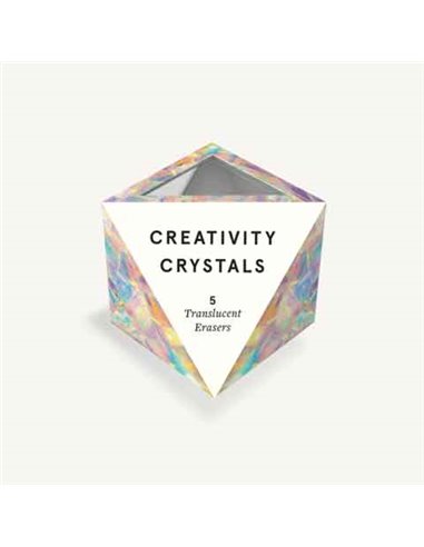 Creativity Crystals - 5 Translucent Erasers