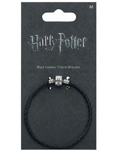 Harry Potter Black Leather Bracelet For Slider Charms