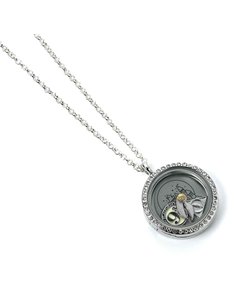 Official Harry Potter Floating Charm Locket Necklace With 3 Charms