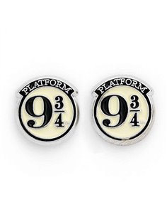 Official Harry Potter Platform 9 ¾ Silver Plated Stud Earrings