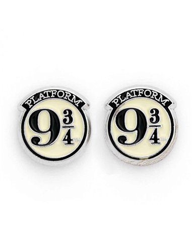 Official Harry Potter Platform 9 ¾ Silver Plated Stud Earrings