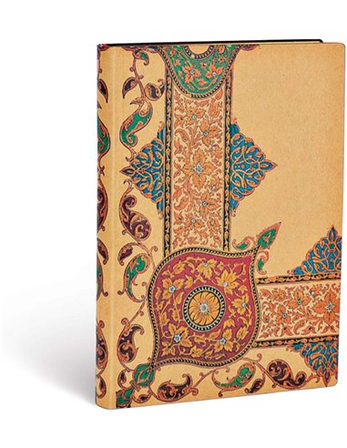 Visions Of Paisley Ivory Kraft Flexis Midi Lined Notebook