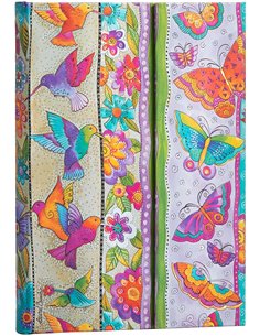 Hummingbirds & Flutterbyes Midi Wrap Notebook