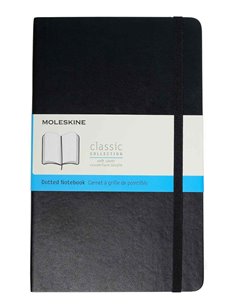 Classic Dotted Notebook Large Blue (soft Cover)