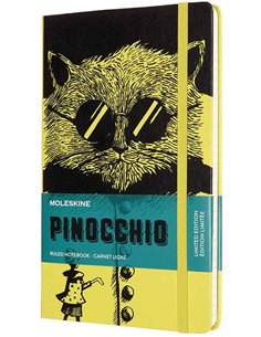 Pinocchio Large Ruled Notebook The Cat