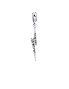 Harry Potter Lightning Bolt Clip On Charm With Crystal Elements