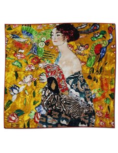 Silk Scarf - Lady With A Fan