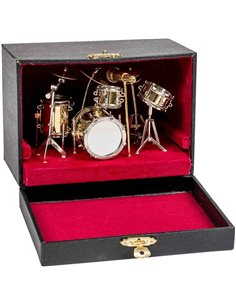 Miniature Drum Set Red In A Box