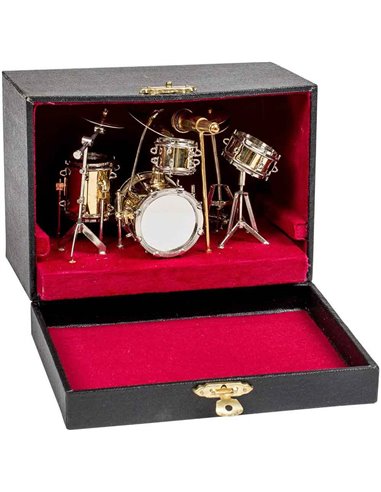 Miniature Drum Set Red In A Box