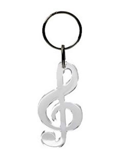 Keyring - G Clef Transparent