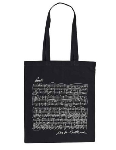 Tote Bag - Beethoven Black Long