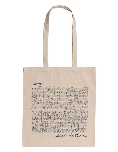 Tote Bag - Beethoven White Long