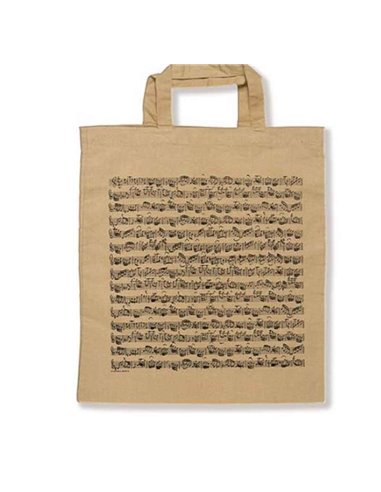 Tote Bag - Sheet Music Beige