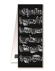 Magnet Bookmark - Sheet Music Black