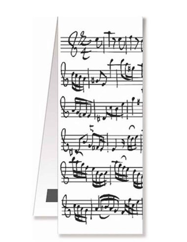 Magnet Bookmark - Sheet Music White