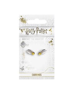 Harry Potter Silver Plated Golden Snitch Stud Earrings