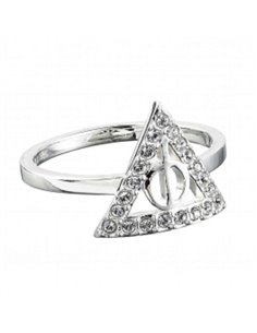 Harry Potter Deathly Hallows Ring With Crystal Elements