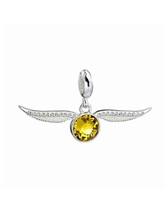 Harry Potter Sterling Silver Golden Snitch Slider Charm With Crystal Elements