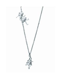 Falling Alice (silver) - Alice In Wonderland Necklace