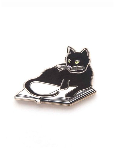 Bookstore Cat - Emanel Pin