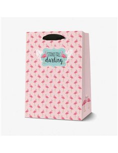 Gift Bag (medium) - Flamingo