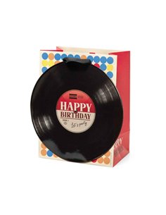 Gift Bag (medium) - Happy Birthday Vinyl