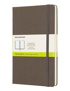 Classic Plain Notebook Lg Brown (hard Cover)