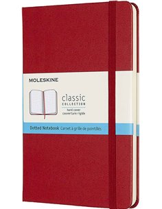 Classic Dotted Notebook Medium Red (hard Cover)