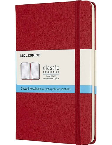 Classic Dotted Notebook Medium Red (hard Cover)