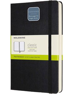 Classic Plain Notebook Expanded Large Black (hard Cover)