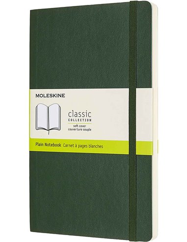 Classic Plain Notebook Large Myrtle Green (soft Cover)